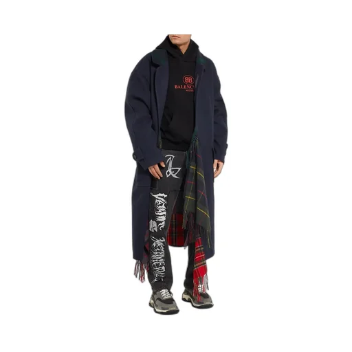 Layer Scarf Overcoat