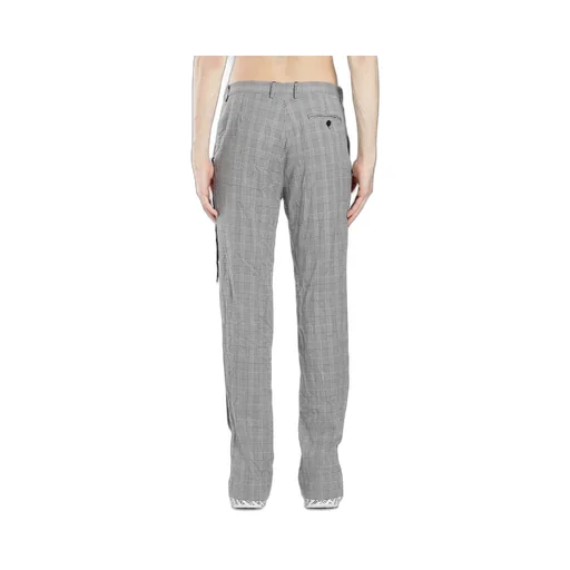Grey Plaid Trousers