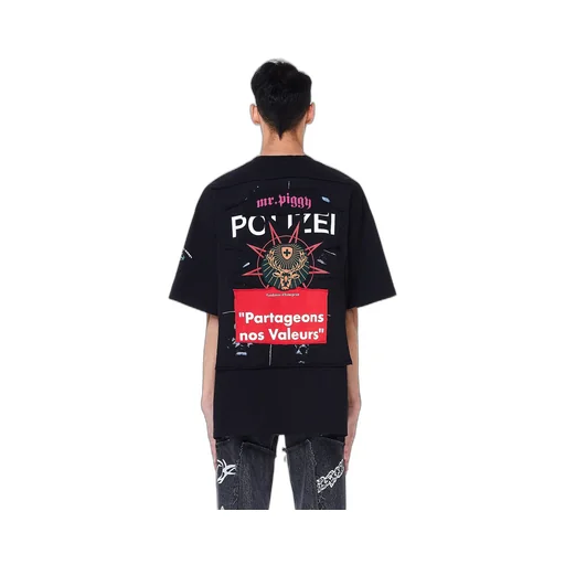 Russia Patches Oversized T-Shirt