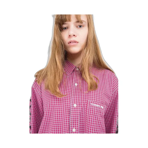 Red Tribal Checkered Shirt