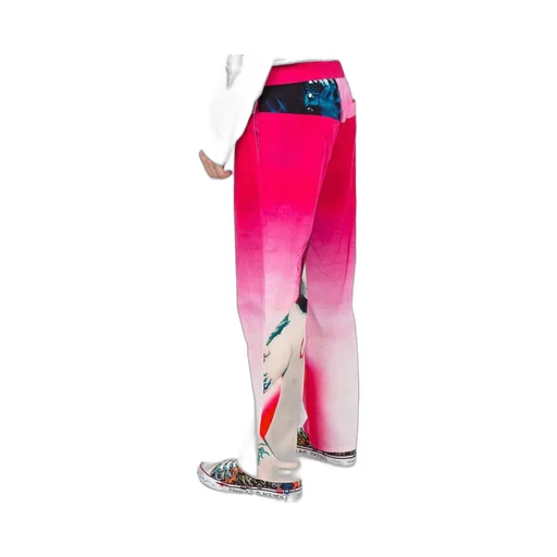 Pink Printed Trousers