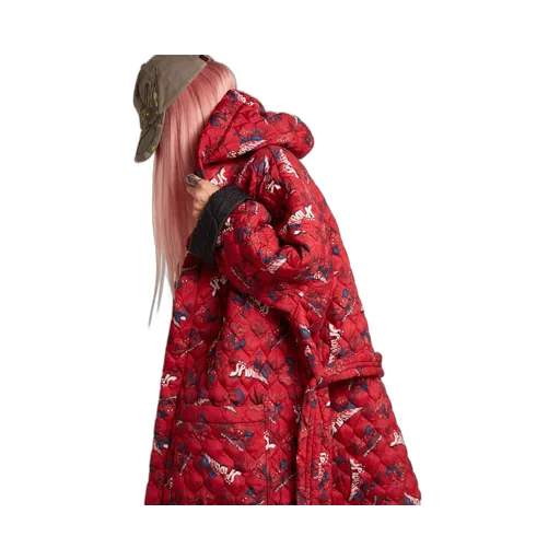 Spiderman Hooded Quilted Coat