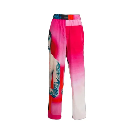 Pink Printed Trousers