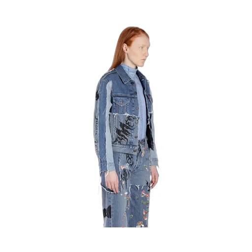 Tribal Deconstructed Denim Jacket