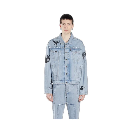 Tribal Deconstructed Denim Jacket