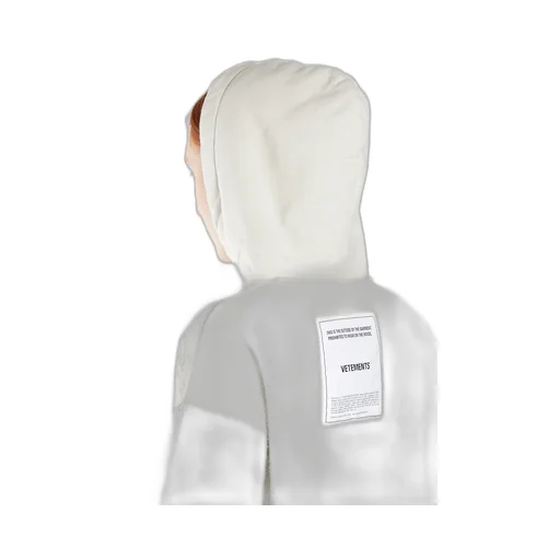 White Inside Out Hoodie