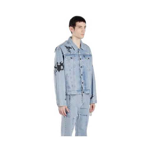 Tribal Deconstructed Denim Jacket