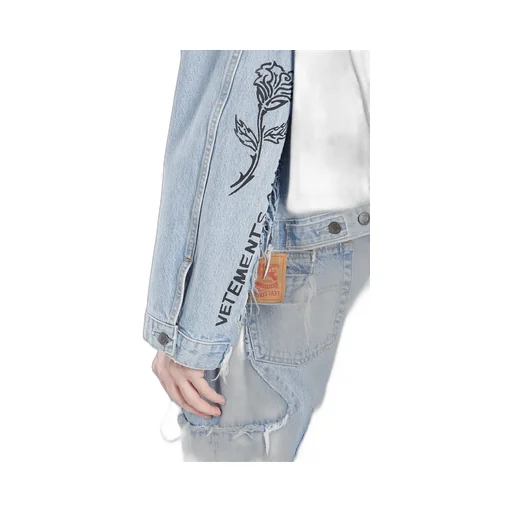 Tribal Deconstructed Denim Jacket