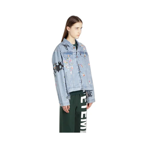 Tribal Deconstructed Denim Jacket