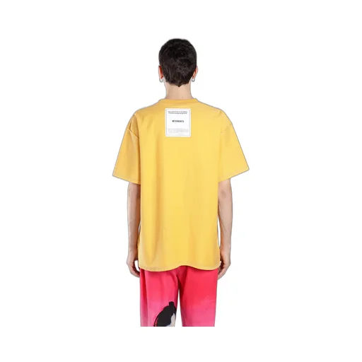 Yellow Inside Out Cotton T-Shirt