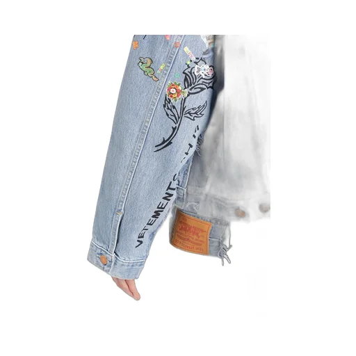 Tribal Deconstructed Denim Jacket
