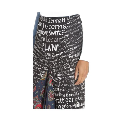 Swiss Print Wrap Skirt