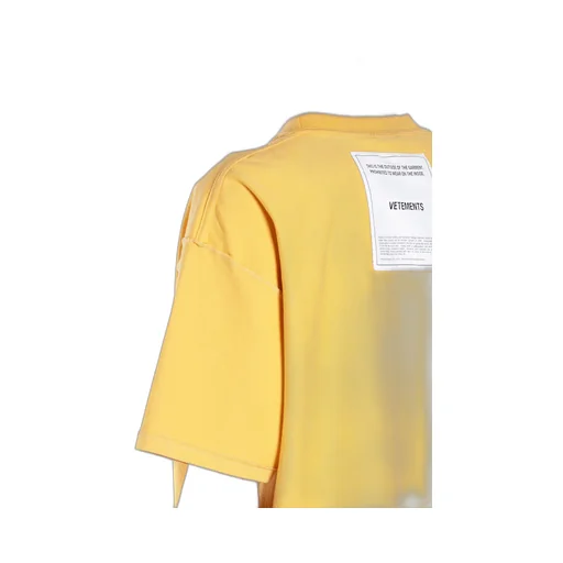 Yellow Inside Out Cotton T-Shirt