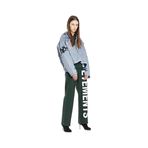 Tribal Deconstructed Denim Jacket
