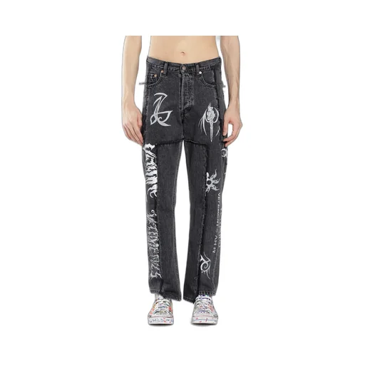 Tribal Deconstructed Jeans Grey