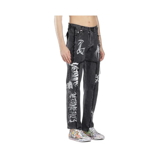 Tribal Deconstructed Jeans Grey