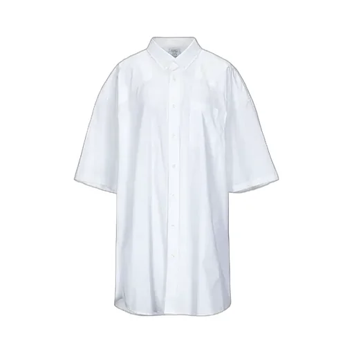Oversized White Padded Shirt
