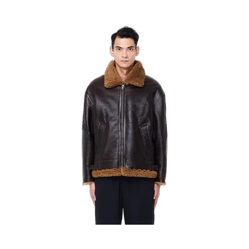 Tribal Shearling Biker Jacket