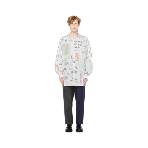 White Printed Shirt
