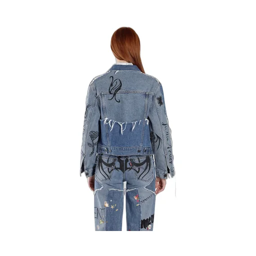 Tribal Deconstructed Denim Jacket