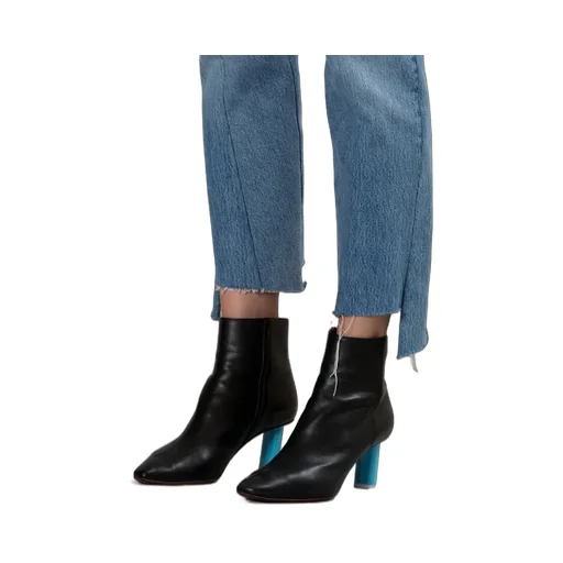 Blue Patchwork Jeans