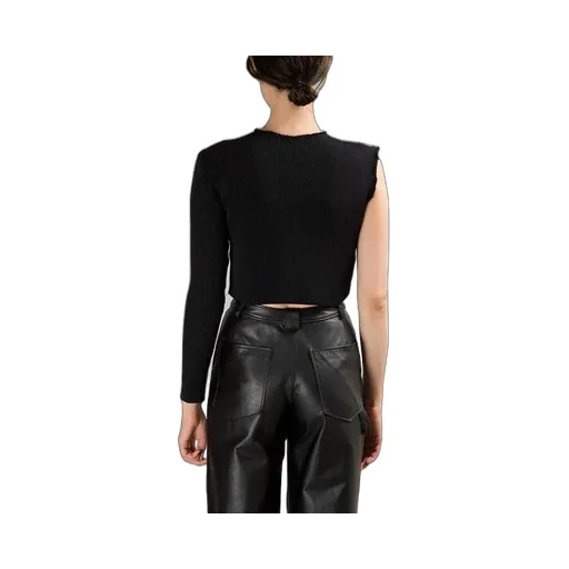 One Sleeve Ribbed Top