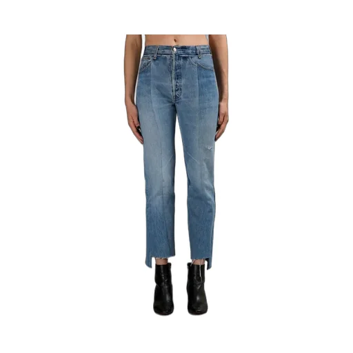 Blue Patchwork Jeans