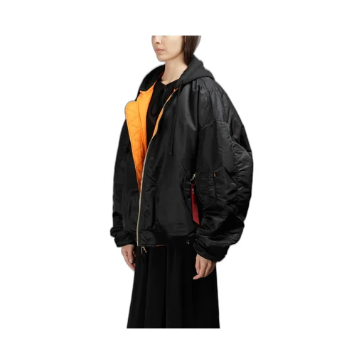 Alpha Reversible Cropped Bomber Jacket