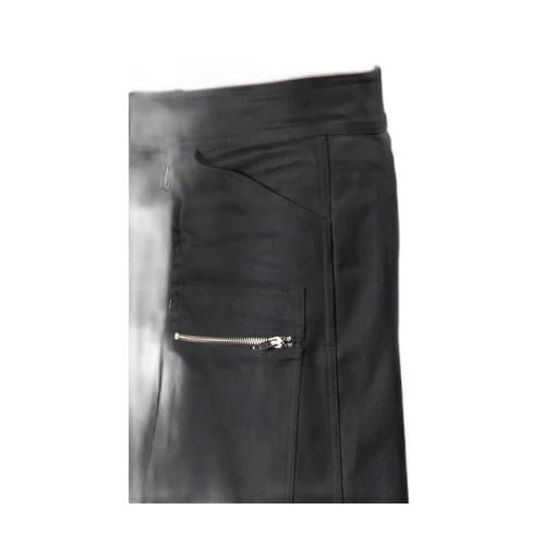 Black Cargo Skirt
