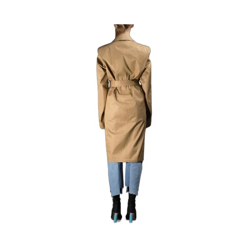 Beige Belted Trench Coat