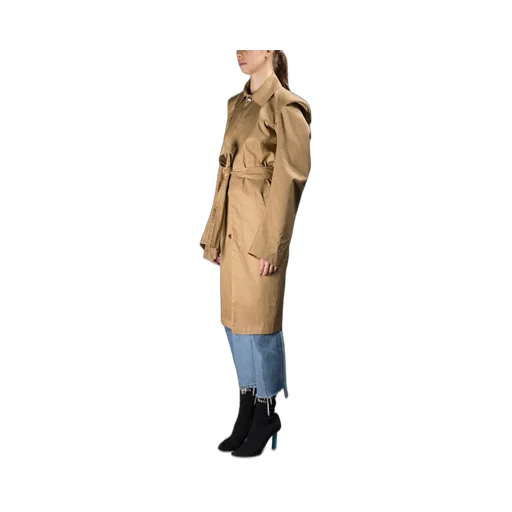 Beige Belted Trench Coat