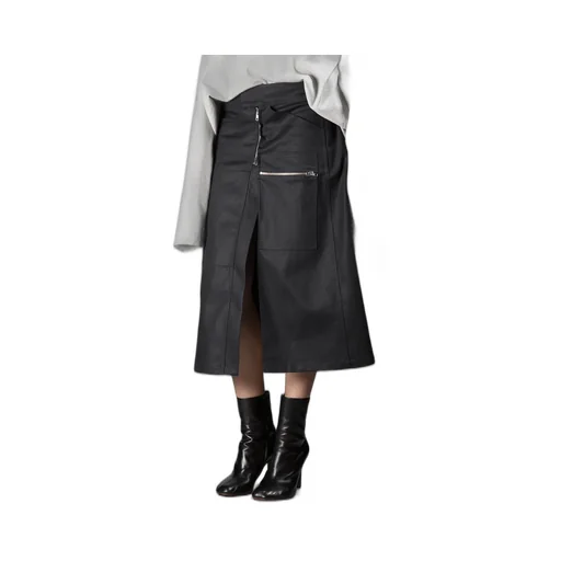 Black Cargo Skirt