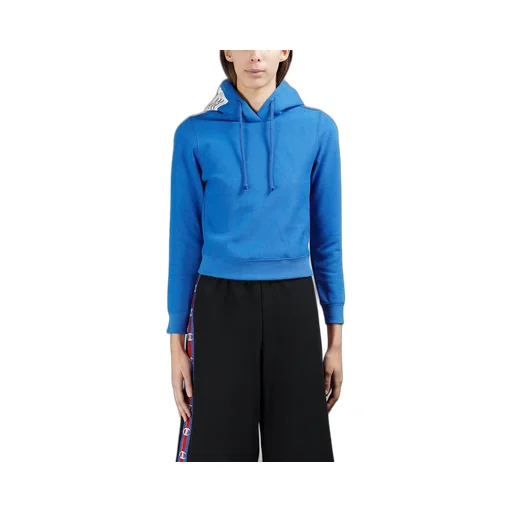 Vetements X Champion Fitted Hoodie Blue