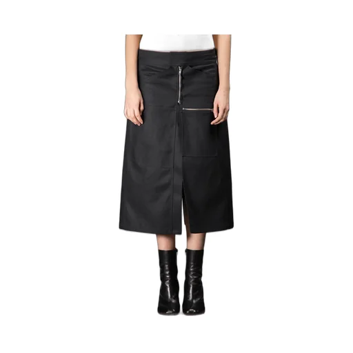 Black Cargo Skirt
