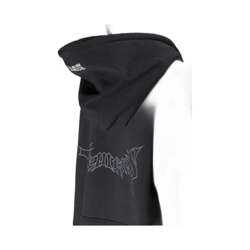 Black Champion Metal Logo Hoodie