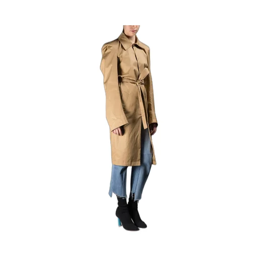 Beige Belted Trench Coat