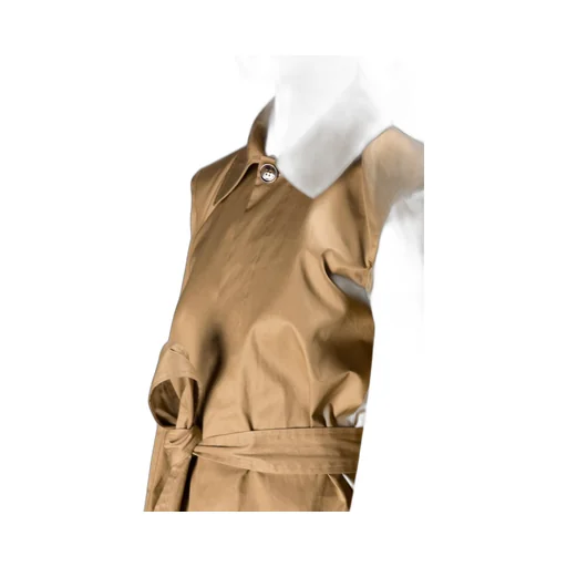 Beige Belted Trench Coat