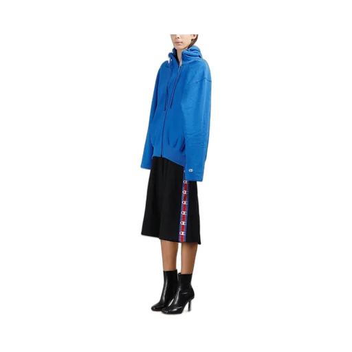 Blue Open Shoulder Champion Hoodie
