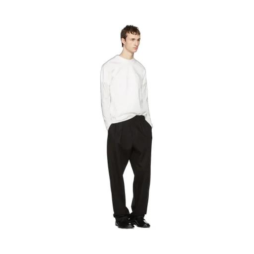 White Double Securite Long Sleeve T-Shirt