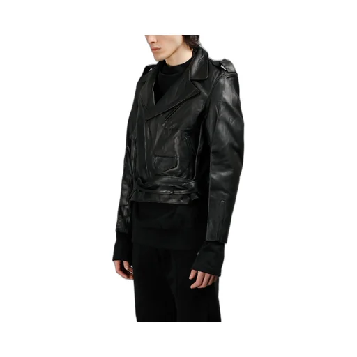 Black Leather Biker Jacket