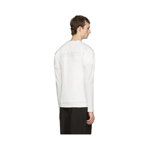 White Double Securite Long Sleeve T-Shirt