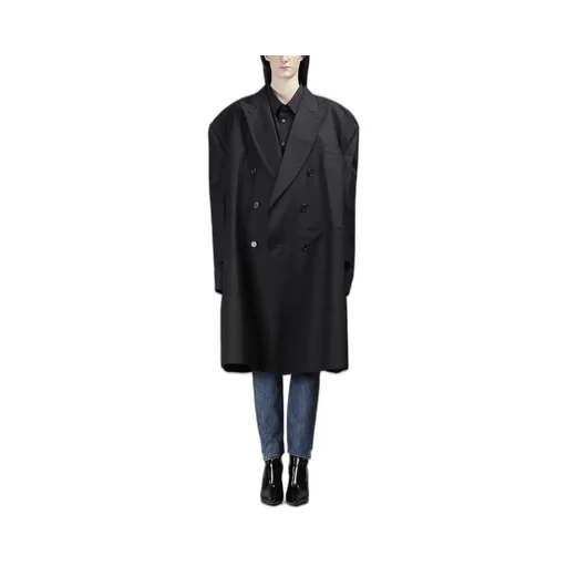 Oversized Double-Breasted Coat