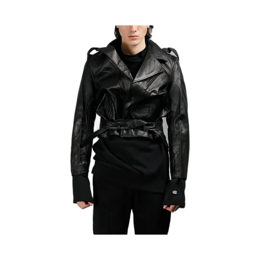Black Leather Biker Jacket