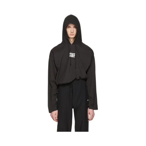 Black Staff Hanes Hoodie