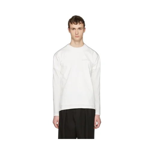 White Double Securite Long Sleeve T-Shirt