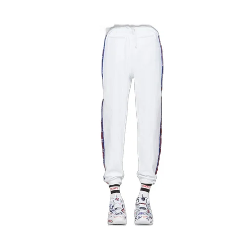 White Champion Tape Track Pants
