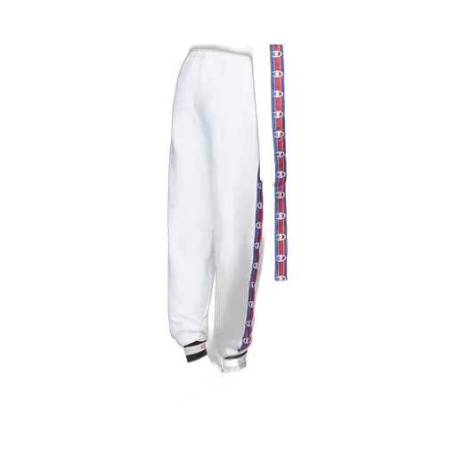 White Champion Tape Track Pants