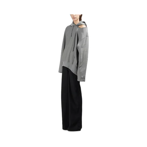 Grey Open Shoulder Champion Hoodie