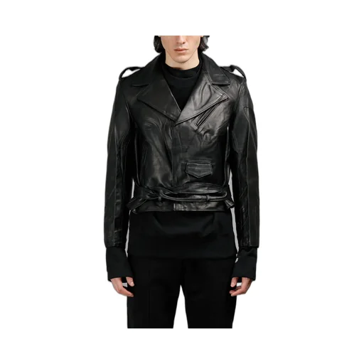 Black Leather Biker Jacket