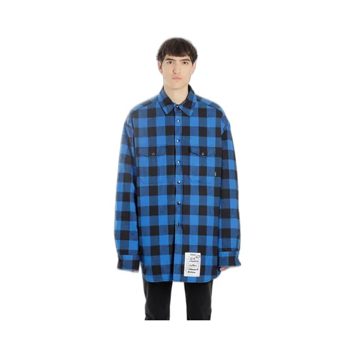Blue Plaid Flannel Shirt